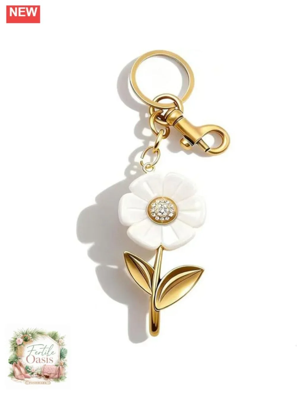 Metal Bag Charm Keychain Purse Charm for Handbag Vintage Geometric